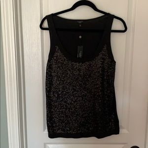 Black sequin tank NWT